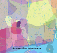 Indigenous territories around Manchester, CT.